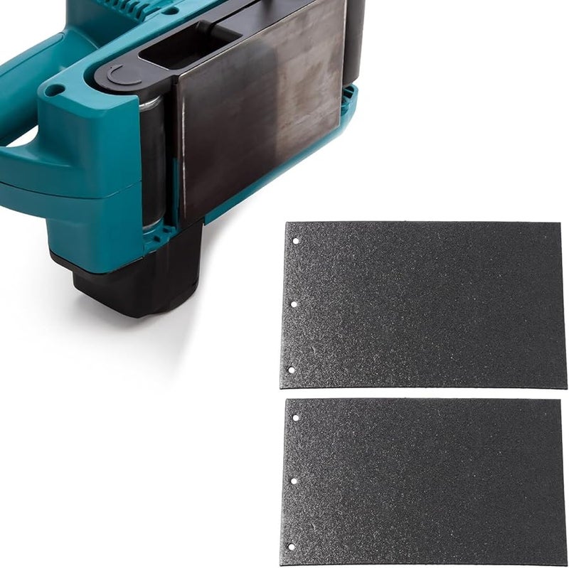 2 Pack Carbon Base Plate Pad 9403 MT190 MT9 Belt Sander 170x110 mm 3 Round Holes - Image 5